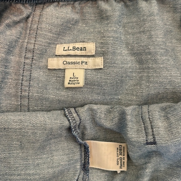 LL BEAN CLASSIC FIT PANT. Wms SIZE LARGE PETITE. Elastic, drawstring, pockets. - Picture 10 of 11